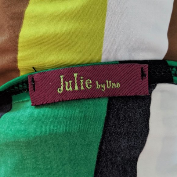 Sleeveless Geometric Striped Top Size M - Picture 6 of 7